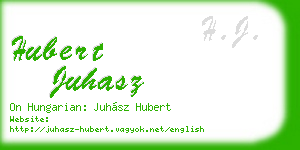 hubert juhasz business card